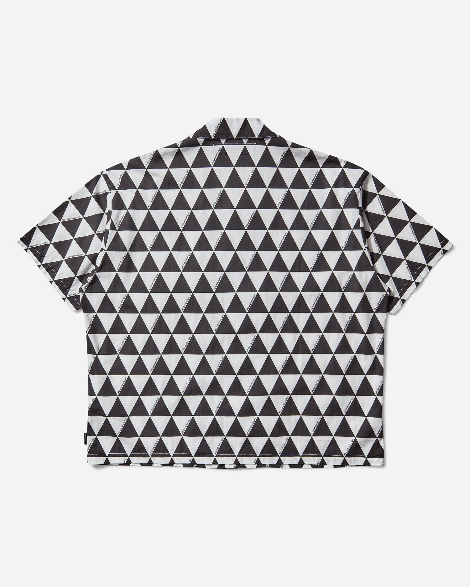 Риза Neighborhood Triangle Pattern Hawaiian Shirt Черно | 251TSNH-SHM12 WH, 0