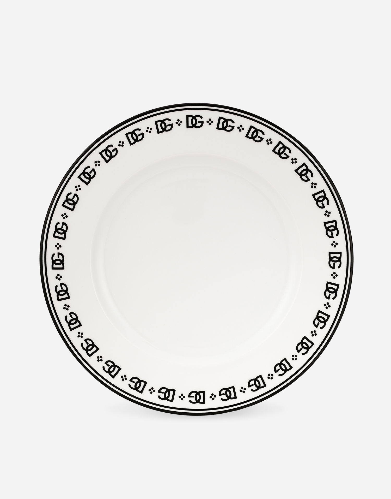 Домашен декор Dolce & Gabbana Logo Print Charger Plate Бяло | TC0148TCALHU0082, 0