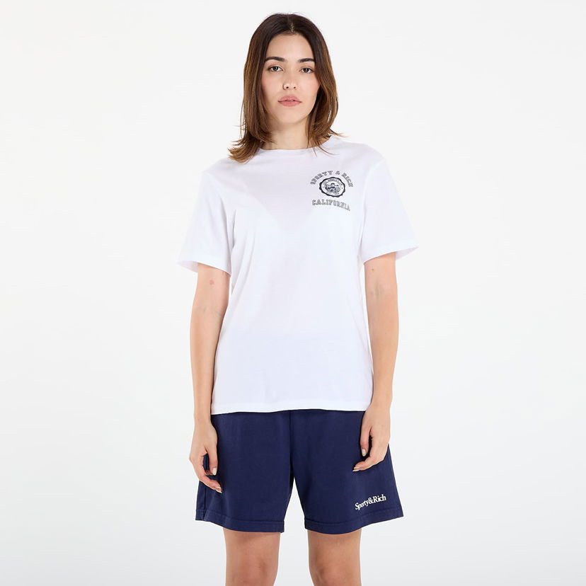 Тениска Sporty & Rich Sporty & Rich California Emblem Soft T-Shirt Бяло | TO089625508WH01