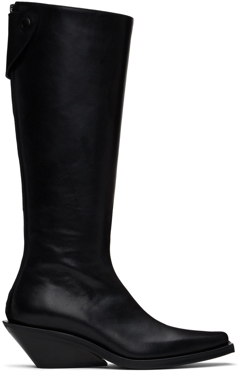 Pокля Ann Demeulemeester Ann Demeulemeester Auke Pointy Tall Boots Черно | 2402-W-R35-LT141-099