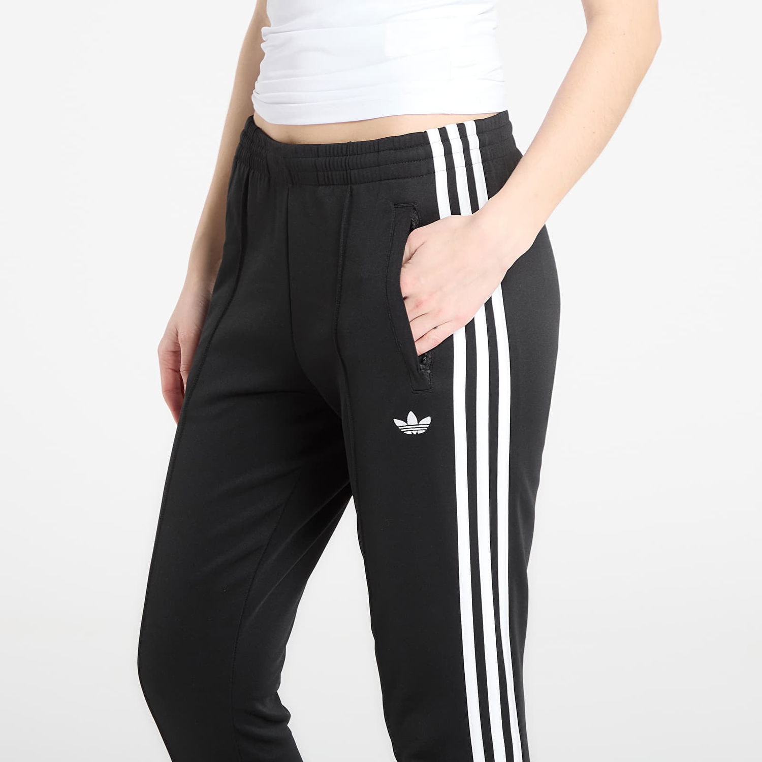 Панталони adidas Performance SST Classic 3-Stripes Track Pants Черно | KD5570, 1