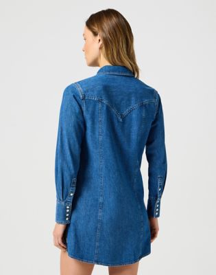 Pокля Wrangler Wrangler Regular Long Sleeve Denim Dress Синьо | 112356498:XXL, 1