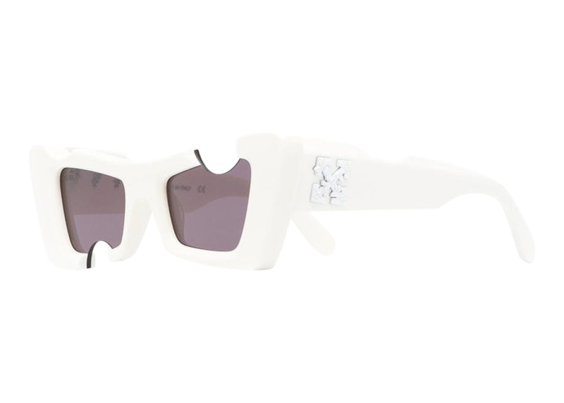 Слънчеви очила Off-White Off-White Cannes Cut-Out Cat-Eye Sunglasses Бяло | OERI021S22PLA0010107, 0