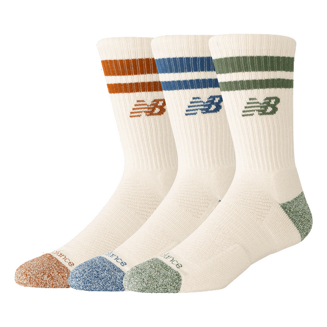 Active Striped Crew Socks 3-Pack