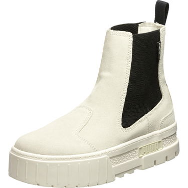 Кецове и обувки Puma Mayze Chelsea Suede Damen Sneaker weiß Сиво | 382829-02, 2