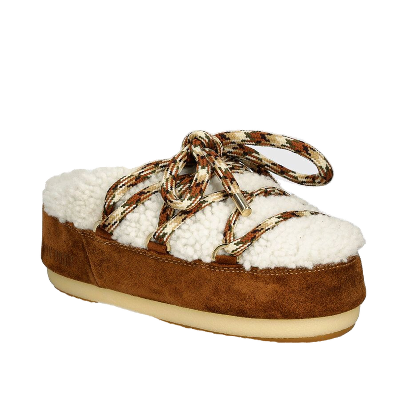 Кецове и обувки Moon Boot MB MULE SHEARLING Slippers Кафяво | 80D1460240.MA03