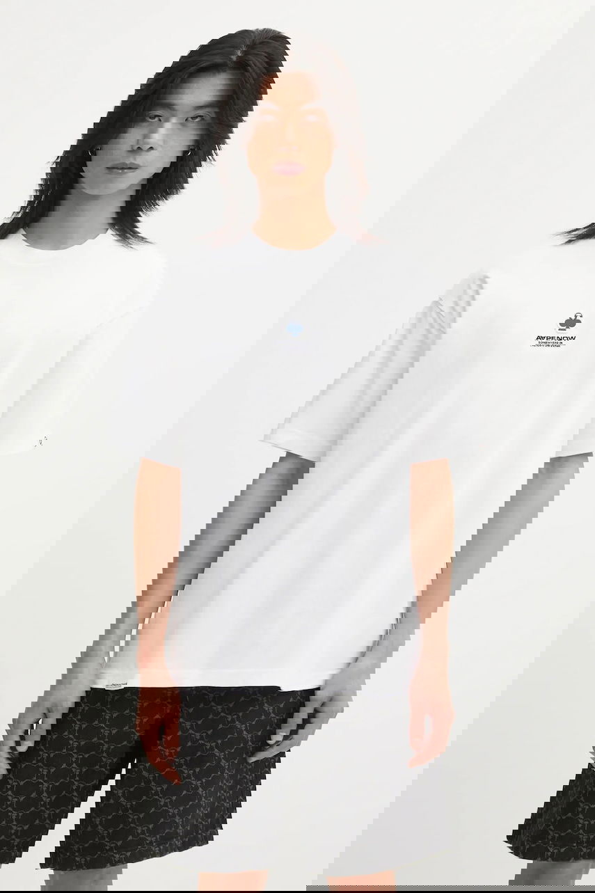 Тениска AAPE by A Bathing Ape Clover Now T-Shirt Бяло | AAPTEM1601XXO, 0