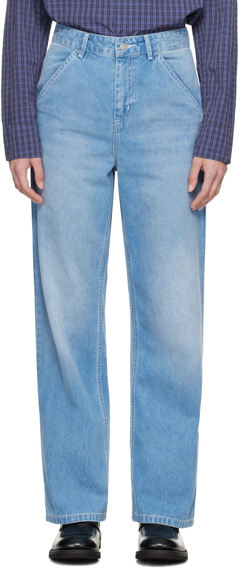 Дънки Carhartt WIP Work In Progress Carpenter Jeans Синьо | I031924 01ZO