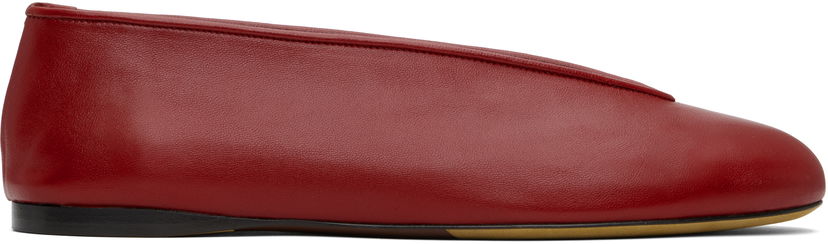 Pокля Moschino Moschino Duck Nappa Ballerina Flats Червено | MA11010C1M MA0 500