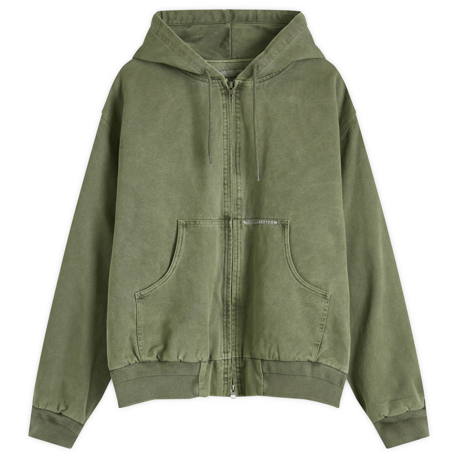 Яке thisisneverthat Overdyed Hooded Jacket Зелено | TN243POWLS04-OLIV, 0