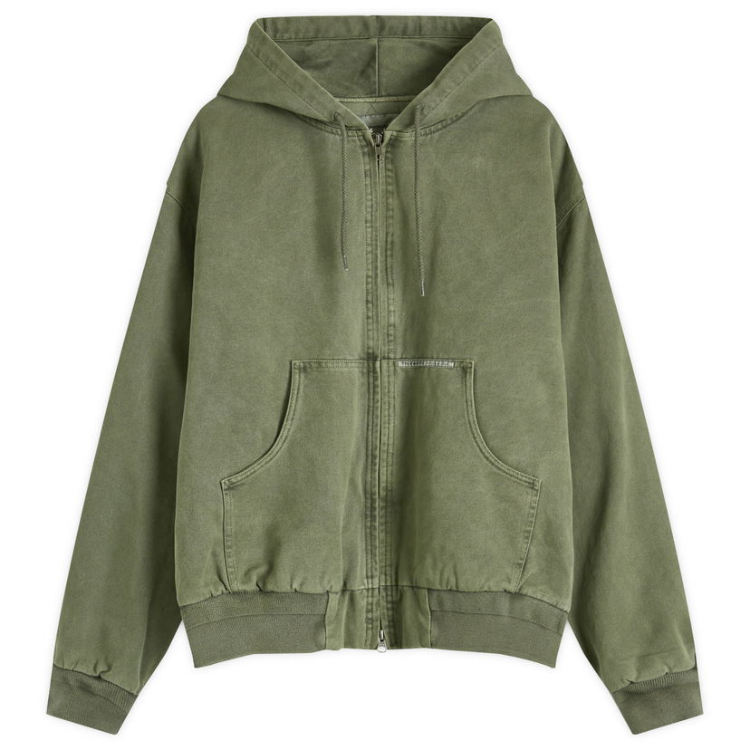 Яке thisisneverthat Overdyed Hooded Jacket Зелено | TN243POWLS04-OLIV