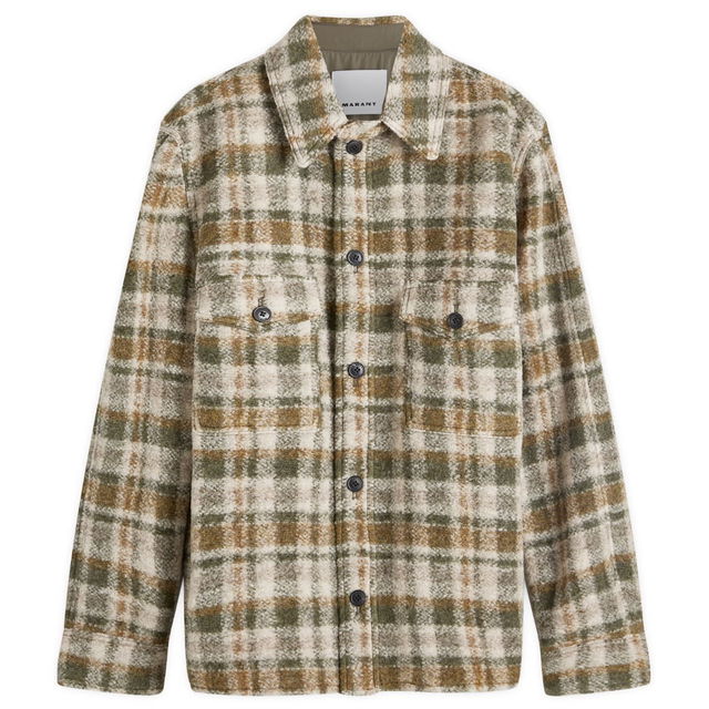 Wool Check Overshirt