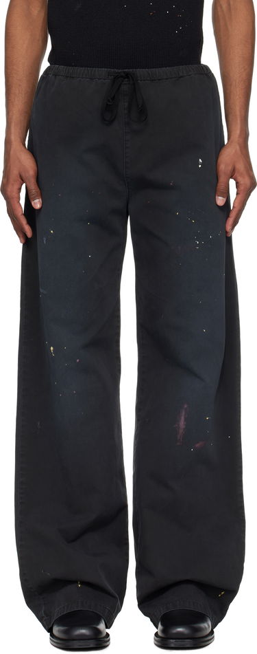 Спортни панталони Maison Margiela MM6 Maison Margiela Cotton Paint Splatter Trousers Черно | SH2KA0030 M35435, 0