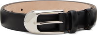 Polished Leather Dome Belt