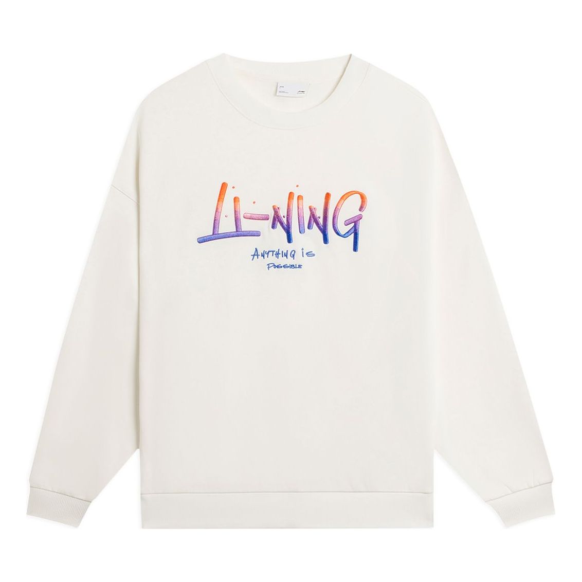 Пуловер Li-Ning Graphic Sweatshirt 'Anything Is Possible' Бяло | AWDSF75-8, 0