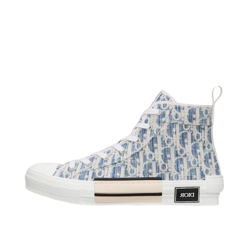 Кецове и обувки Dior B23 High Oblique Kasuri Синьо | 3SH118ZLA_H560