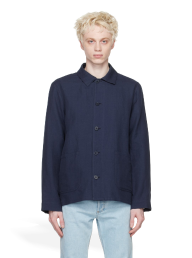 Риза A.P.C. Navy Kerlouan Тъмно синьо | LIAEO-H03053