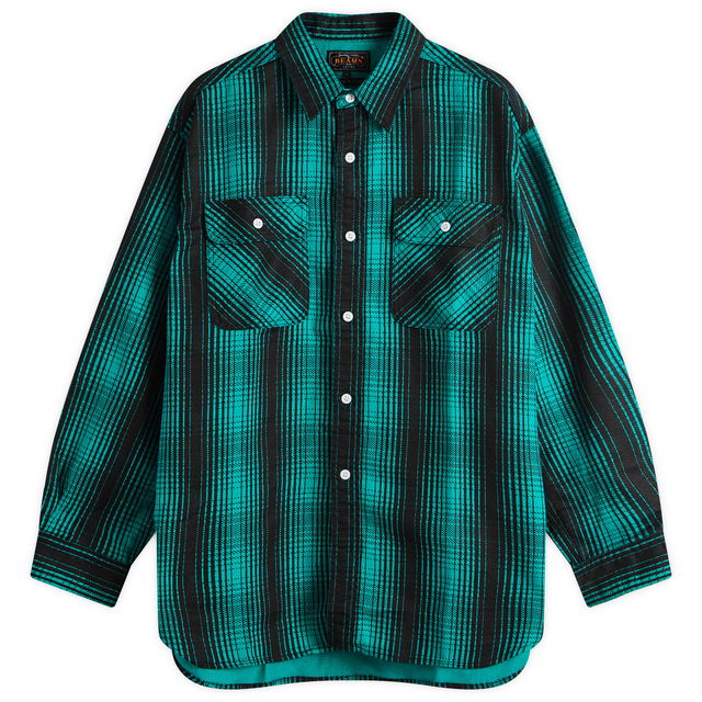 Plus Flannel Work Shirt, Size Large
