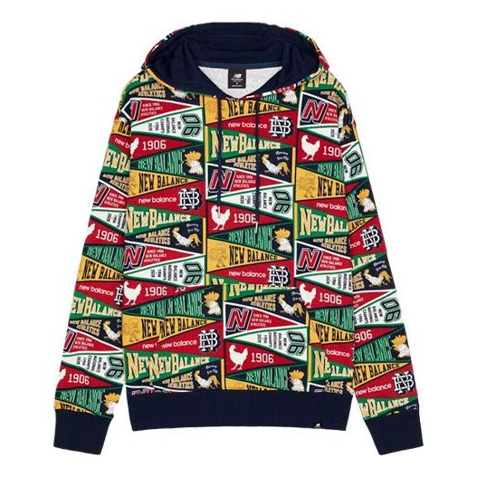 Суитчър New Balance Athletics Hoodie Многоцветен | MT03544ASE