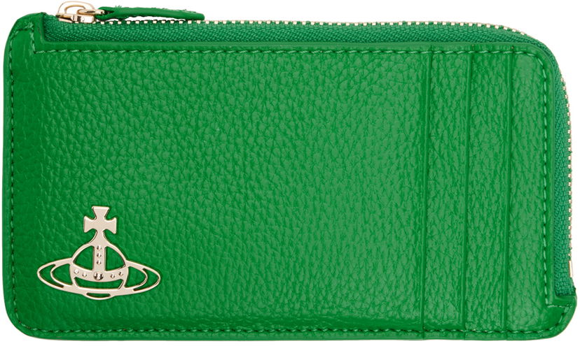 Портфейл Vivienne Westwood Zip Card Holder Зелено | 51050051U-S000D-