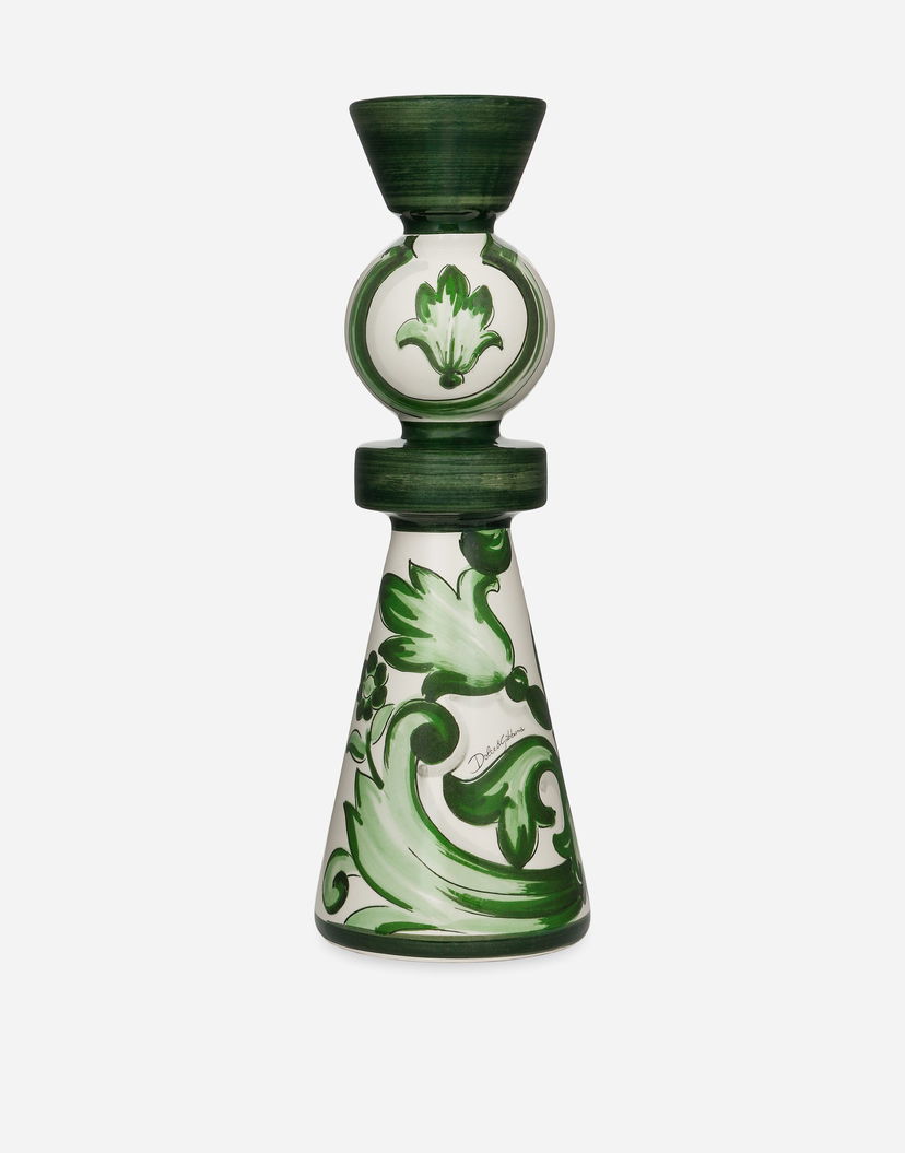 Домашен декор Dolce & Gabbana Dolce & Gabbana Ceramic Candle Holder Зелено | TCC186TCACDUV001