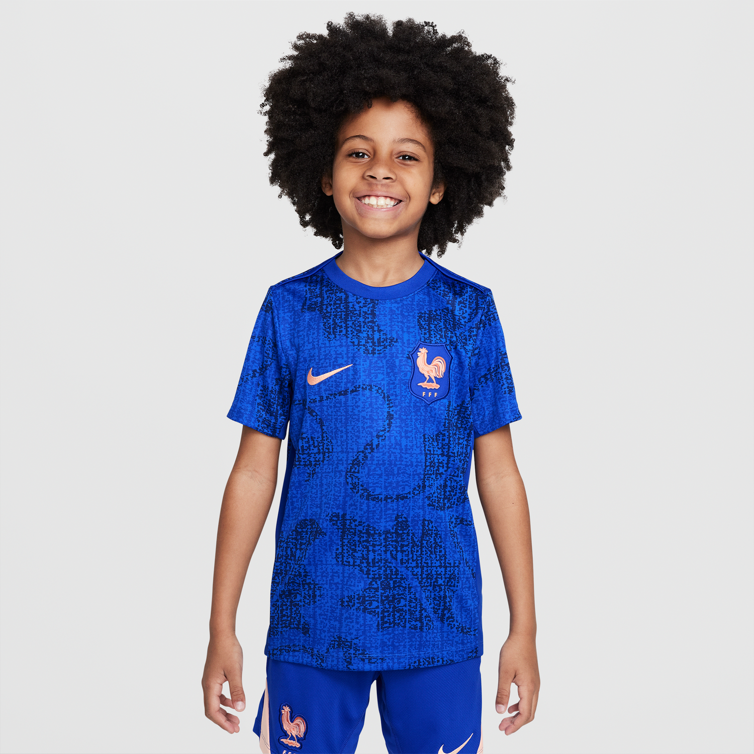 Тениска Nike FFF Academy Pro Dri-FIT Short Sleeve Pre-Match Football Shirt Синьо | FZ9914-438, 0