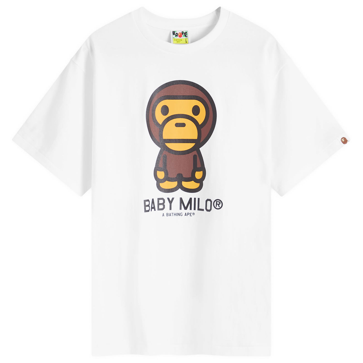 Тениска BAPE A Bathing Ape Baby Milo T-Shirt Бяло | 002TEK301001M-WHT, 0