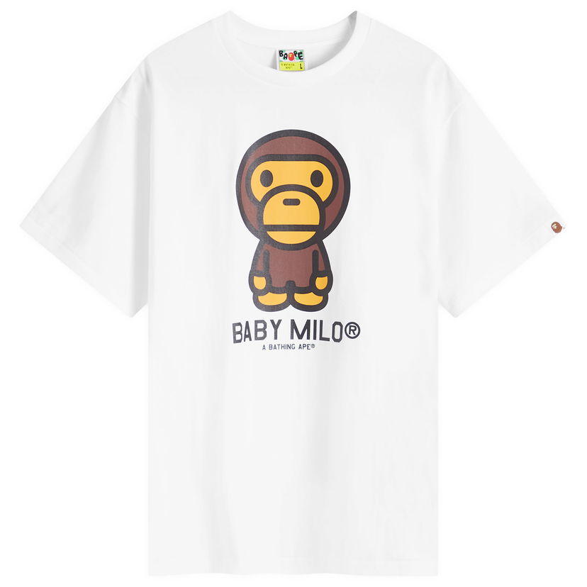 Тениска BAPE A Bathing Ape Baby Milo T-Shirt Бяло | 002TEK301001M-WHT