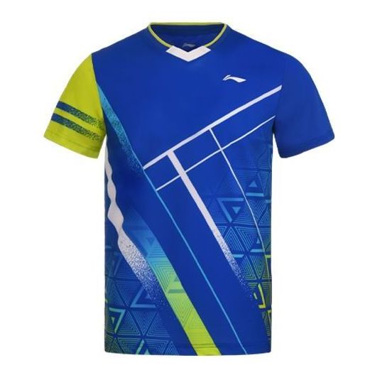 Фланелка Li-Ning Li-Ning Badminton Series Quick Dry Training Tournament T-Shirt Синьо | AAYS071-3