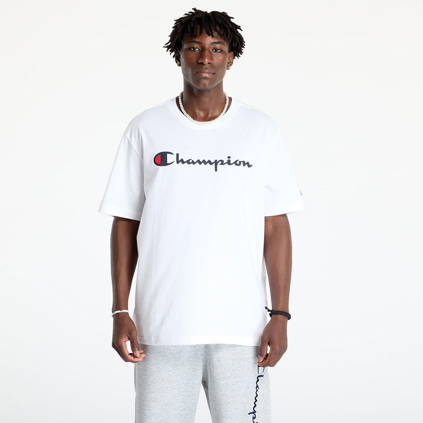 Тениска Champion SS Tee White Бяло | 220256 CHA WW001