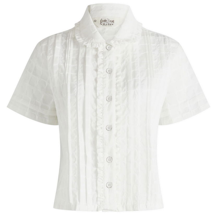 Риза Brain Dead Mercado Square Shirt White Бяло | W24T11003941-WHT