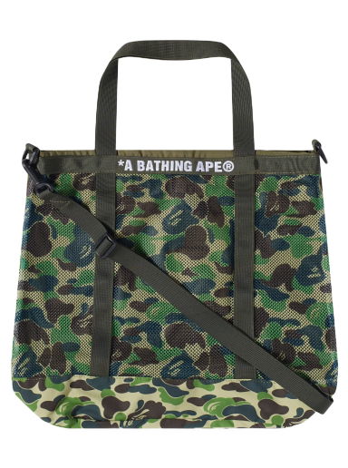 Голяма пазарска чанта BAPE ABC Camo Mesh Tote Green Зелено | 001BAJ301004M-GRN