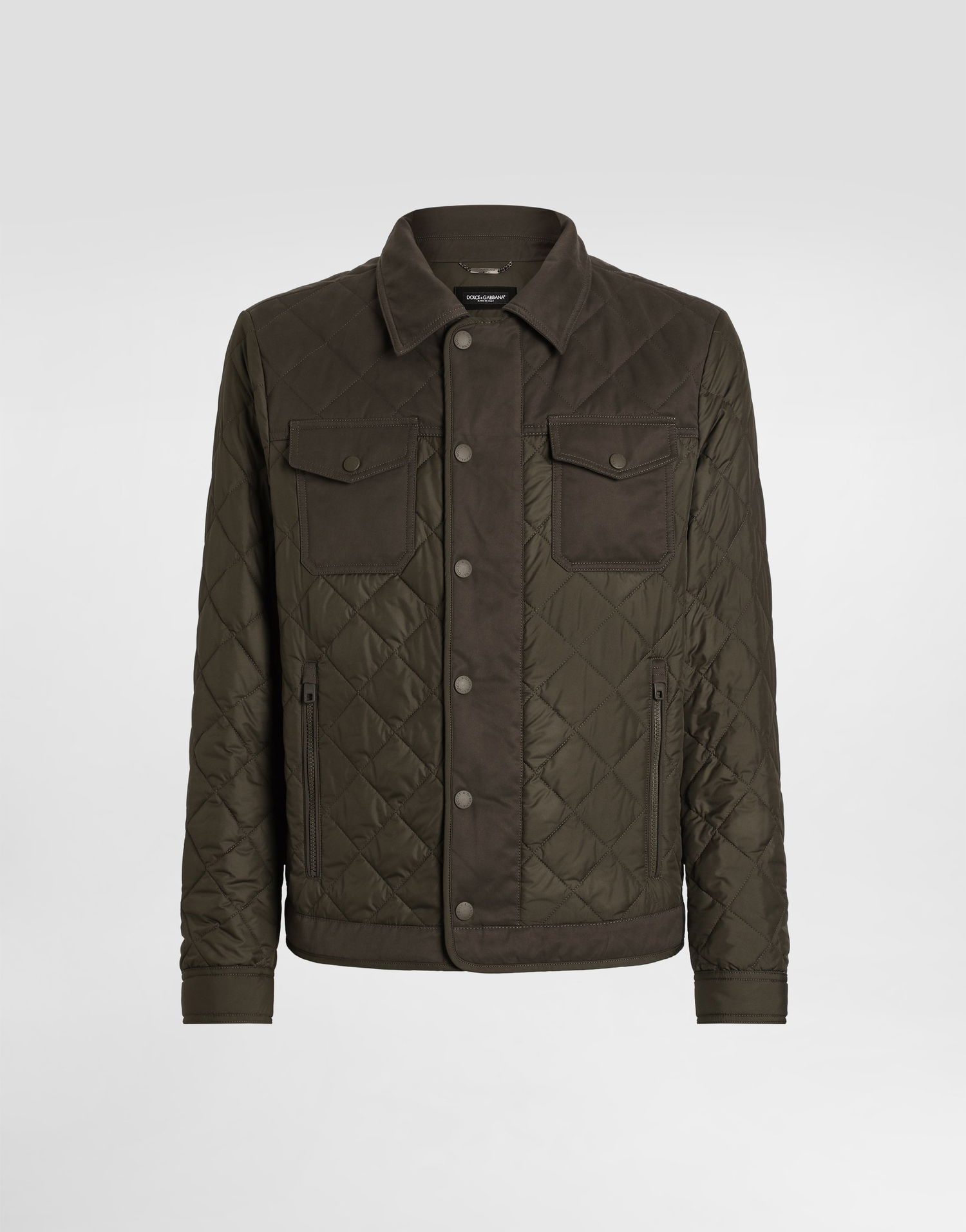 Яке Dolce & Gabbana Dolce & Gabbana Men's Quilted Jacket Зелено | G9BRCTFUS27M0669, 0