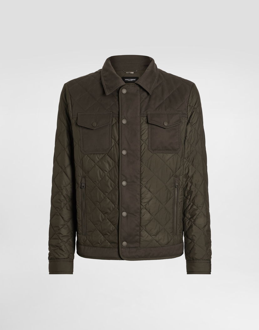 Яке Dolce & Gabbana Dolce & Gabbana Men's Quilted Jacket Зелено | G9BRCTFUS27M0669