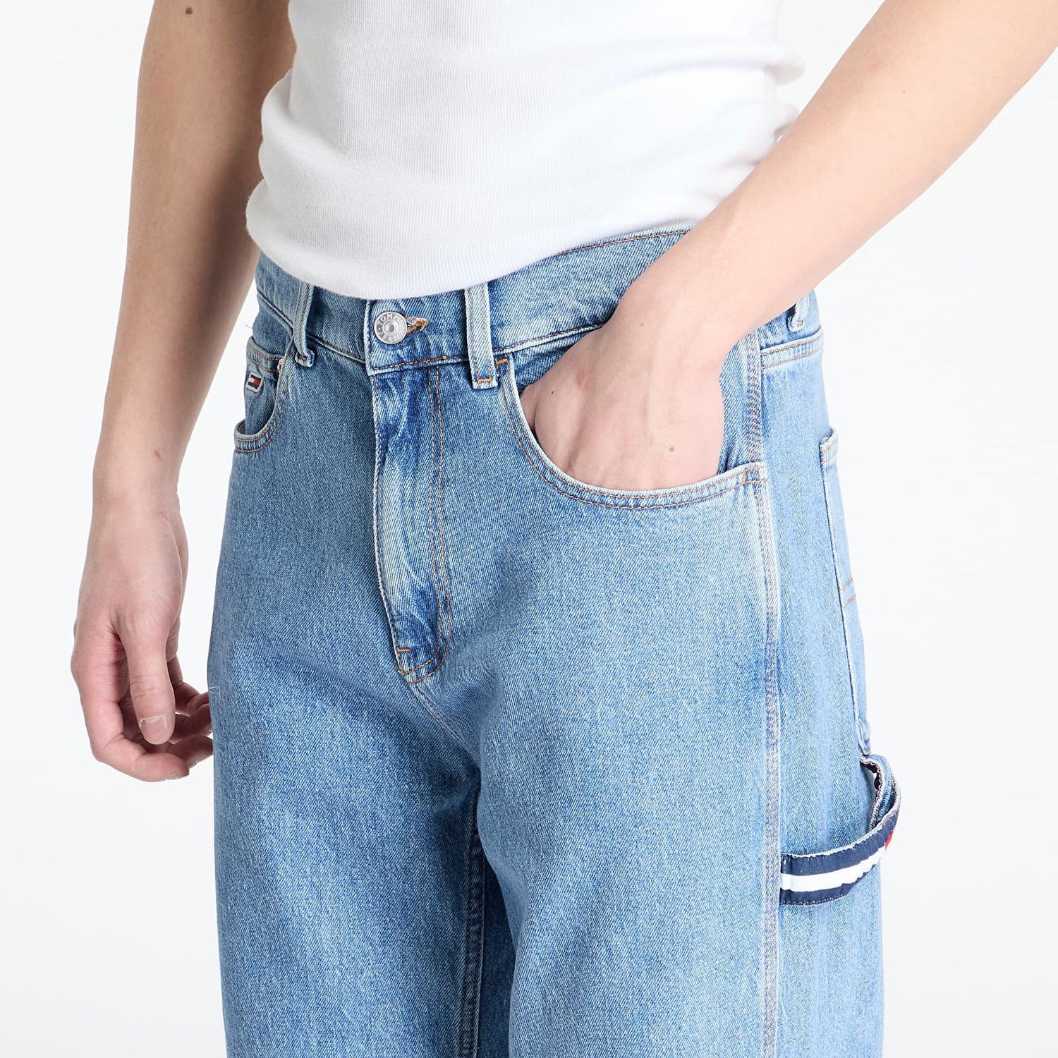 Дънки Tommy Hilfiger Tommy Jeans Jaimie Relaxed Straight Jeans W31/L32 Синьо | DM0DM21326 1AB, 1