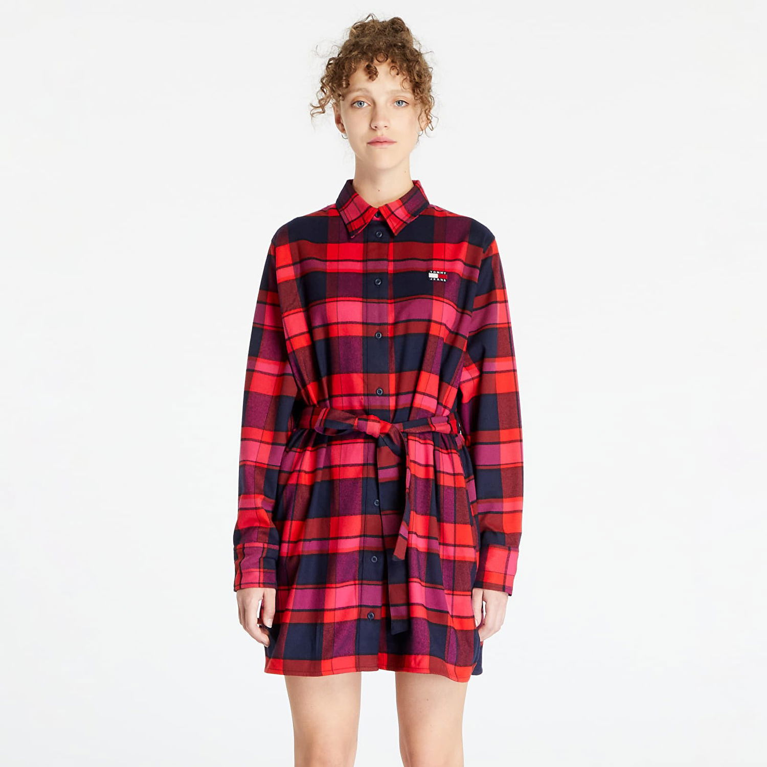 Pокля Tommy Hilfiger Check Mid Thigh Многоцветен | DW0DW16471 0KP, 0