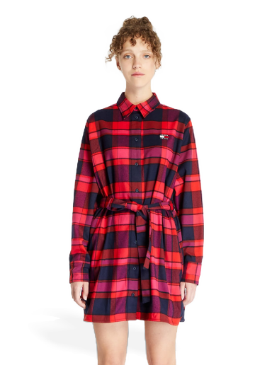 Pокля Tommy Hilfiger Check Mid Thigh Многоцветен | DW0DW16471 0KP