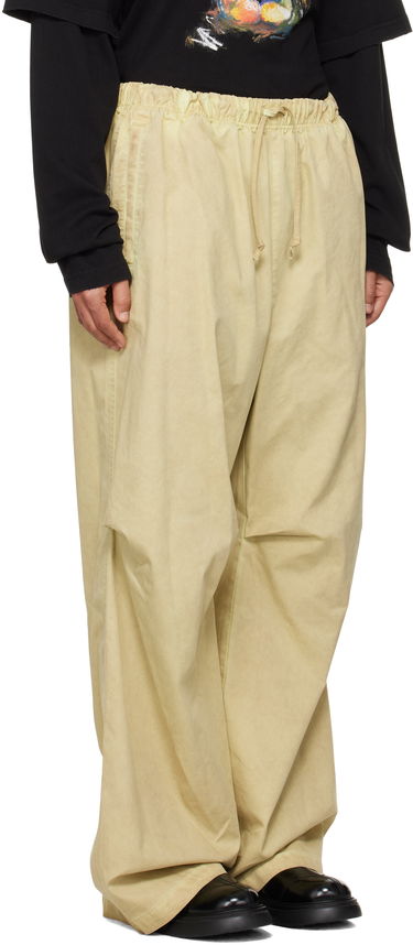 Спортни панталони We11done We11done Tucked Wide Leg Trousers Жълто | WD-PT3-24-262-U-GR, 1