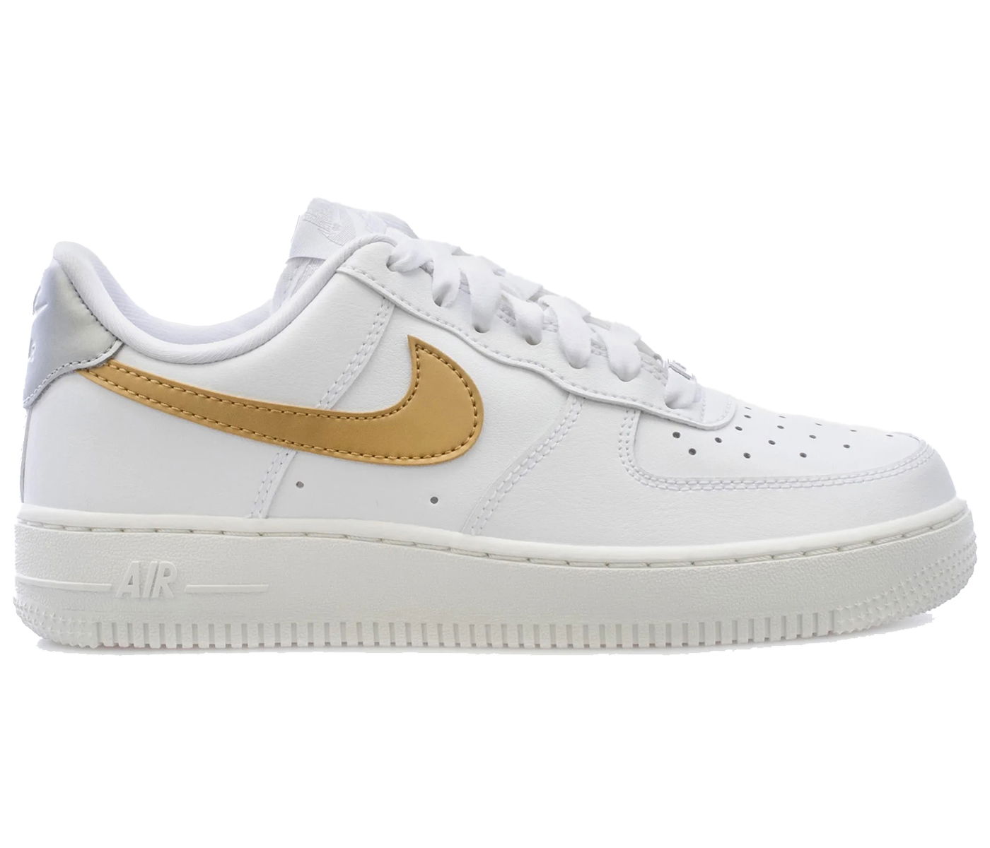 Кецове и обувки Nike Air Force 1 Low '07 White Metallic Gold W Бяло | DD8959-106, 0