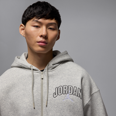Суитчър Jordan Jordan Brooklyn Fleece Full-Zip Hoodie Сиво | IB7908-050, 4