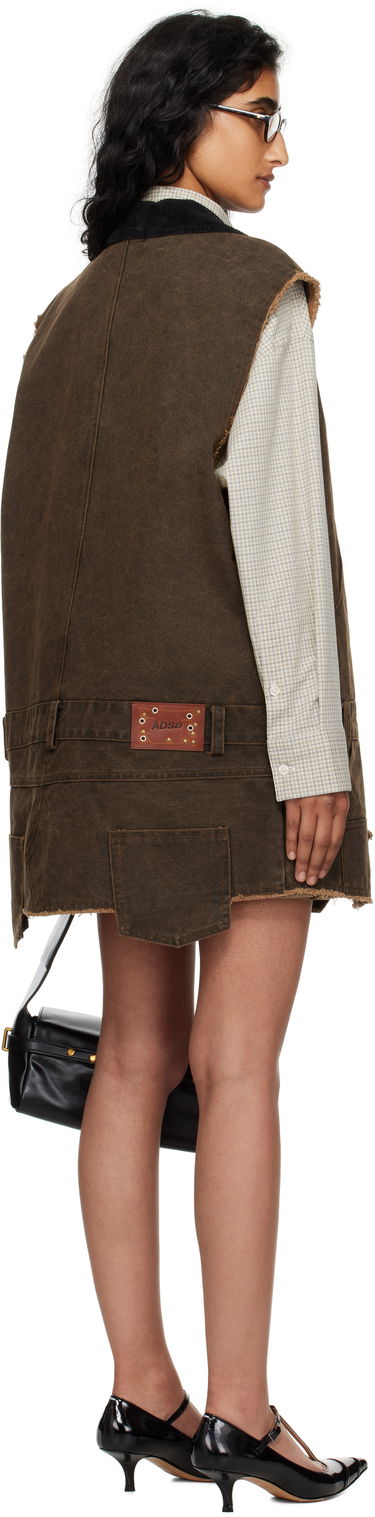 Pокля Andersson Bell Andersson Bell Carpenter Vest Minidress Кафяво | awa721w, 2