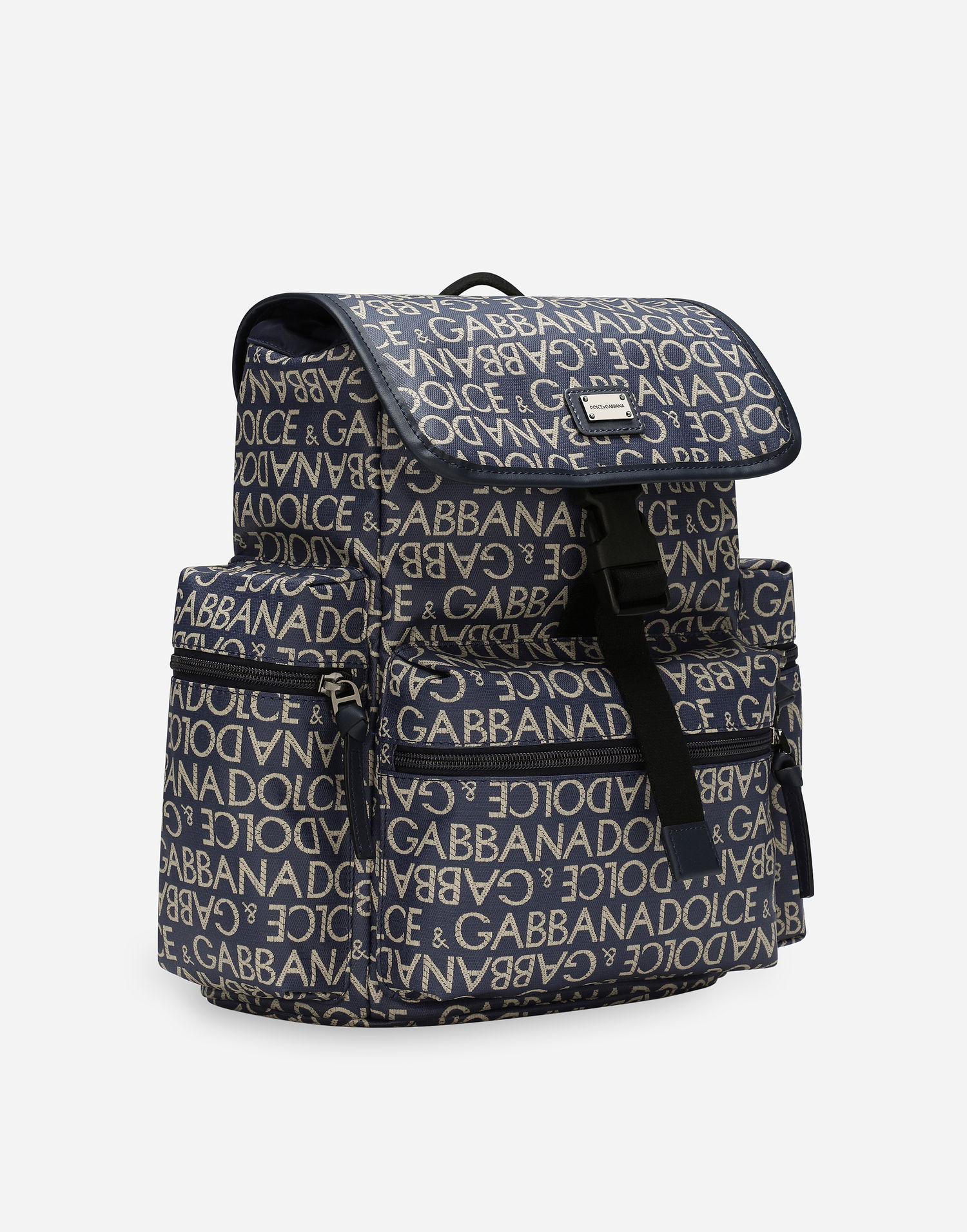Раница Dolce & Gabbana Dolce & Gabbana Coated Jacquard Backpack Синьо | EM0100AJ7058L625, 1