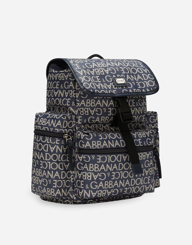 Раница Dolce & Gabbana Dolce & Gabbana Coated Jacquard Backpack Синьо | EM0100AJ7058L625, 1