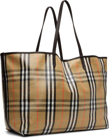 Голяма пазарска чанта Burberry Burberry Highlands Large Tote Бежово | 8112186, 2