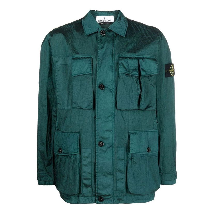 Яке Stone Island Shirt Jacket Зелено | 781541620-V0053