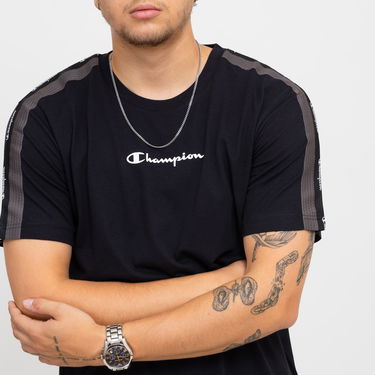 Тениска Champion Black Short Sleeve Graphic Tee Черно | 219097-KK001, 2