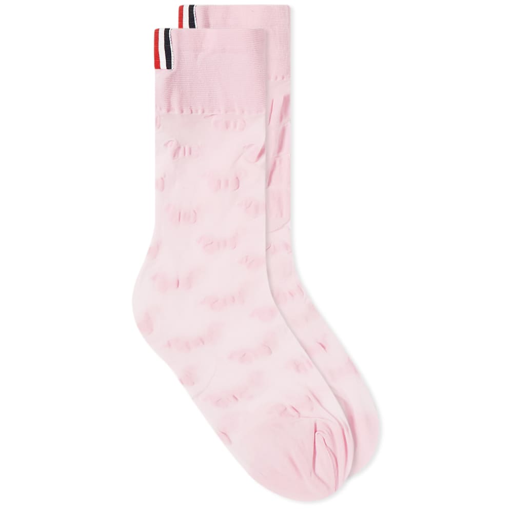 Чорапи Thom Browne Hector Sheer Mid Calf Sock Розово | FAS130A-Y7007-680, 0