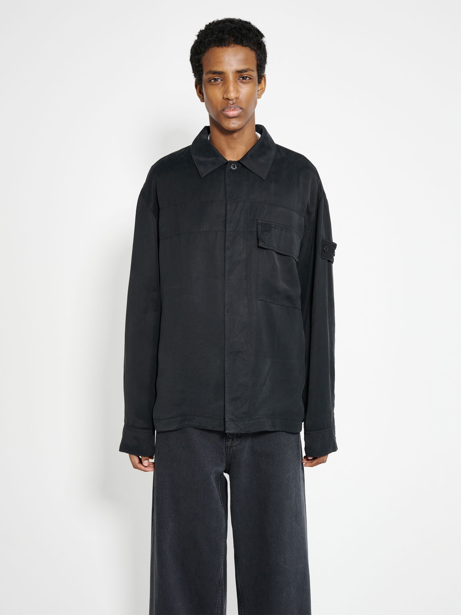 Яке Stone Island Ghost Overshirt Черно | 8015111F2 V0029, 0
