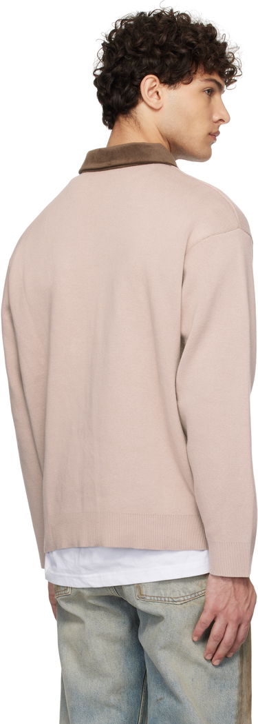 Поло тениска Dime Corduroy Collar Rugby Long Sleeve Polo Бежово | DIMEHO248MOC, 2