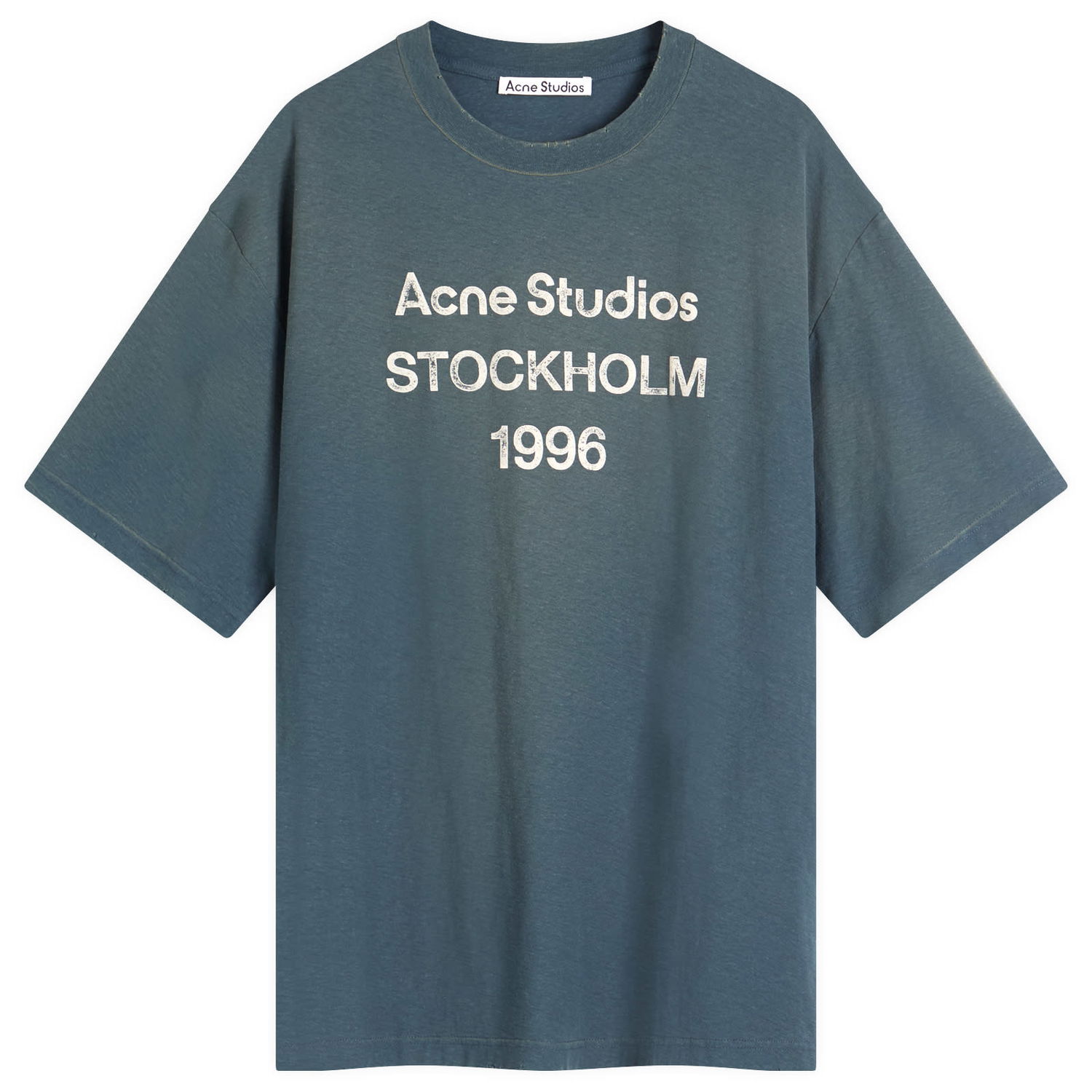 Тениска Acne Studios Acne Studios 1996 Exford Short Sleeve T-Shirt, Size Large Синьо | CL0196-BPA, 0